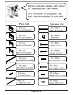Preview for 3 page of Furniture of America CM-BK458T Assembly Instructions Manual