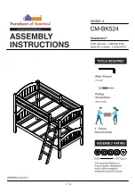 Furniture of America CM-BK524 Assembly Instructions Manual preview