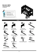 Предварительный просмотр 5 страницы Furniture of America CM-BK524 Assembly Instructions Manual