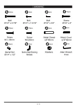 Предварительный просмотр 6 страницы Furniture of America CM-BK524 Assembly Instructions Manual