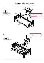 Предварительный просмотр 9 страницы Furniture of America CM-BK524 Assembly Instructions Manual