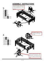 Предварительный просмотр 10 страницы Furniture of America CM-BK524 Assembly Instructions Manual