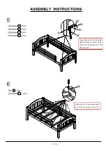 Предварительный просмотр 11 страницы Furniture of America CM-BK524 Assembly Instructions Manual