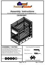 Furniture of America CM-BK588T Assembly Instructions Manual предпросмотр