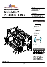 Furniture of America CM-BK602F Assembly Instructions Manual preview