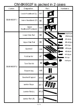 Preview for 8 page of Furniture of America CM-BK602F Assembly Instructions Manual