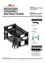 Preview for 1 page of Furniture of America CM-BK603 Assembly Instructions Manual