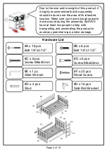 Preview for 4 page of Furniture of America CM-BK607T Assembly Instructions Manual