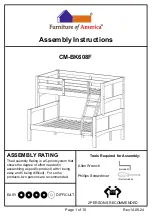 Preview for 1 page of Furniture of America CM-BK608F Assembly Instructions Manual