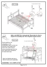 Preview for 9 page of Furniture of America CM-BK608F Assembly Instructions Manual