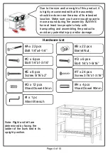 Preview for 4 page of Furniture of America CM-BK608T Assembly Instructions Manual