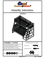 Preview for 1 page of Furniture of America CM-BK611 Assembly Instructions Manual