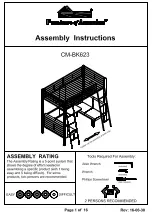 Preview for 1 page of Furniture of America CM-BK623 Assembly Instructions Manual