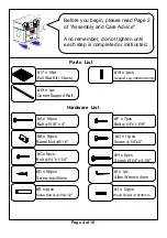 Preview for 4 page of Furniture of America CM-BK633TF Assembly Instructions Manual