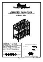 Preview for 1 page of Furniture of America CM-BK634TT Assembly Instructions Manual