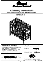 Preview for 1 page of Furniture of America CM-BK914 Assembly Instructions Manual