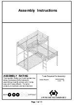 Preview for 1 page of Furniture of America CM-BK919 Assembly Instructions Manual