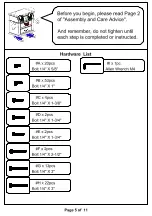 Preview for 5 page of Furniture of America CM-BK919 Assembly Instructions Manual