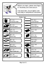 Preview for 3 page of Furniture of America CM-BK922F Assembly Instructions Manual