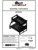 Preview for 1 page of Furniture of America CM-BK923 Assembly Instructions Manual