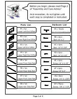 Preview for 3 page of Furniture of America CM-BK923 Assembly Instructions Manual