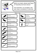 Предварительный просмотр 3 страницы Furniture of America CM-BK928TT Assembly Instructions Manual