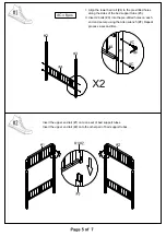 Предварительный просмотр 5 страницы Furniture of America CM-BK928TT Assembly Instructions Manual