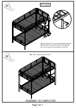 Предварительный просмотр 7 страницы Furniture of America CM-BK928TT Assembly Instructions Manual