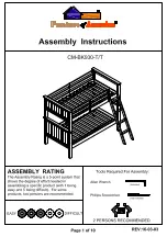 Preview for 1 page of Furniture of America CM-BK930-T/T Assembly Instructions Manual