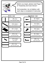 Preview for 5 page of Furniture of America CM-BK930-T/T Assembly Instructions Manual