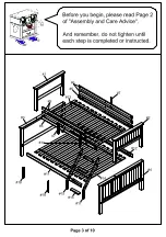 Preview for 3 page of Furniture of America CM-BK930-TQ Assembly Instructions Manual