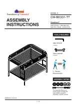 Preview for 1 page of Furniture of America CM-BK931-TT Assembly Instructions Manual