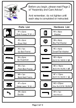 Preview for 3 page of Furniture of America CM-BK932 Assembly Instructions Manual