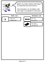 Preview for 4 page of Furniture of America CM-BK932 Assembly Instructions Manual