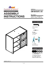 Preview for 1 page of Furniture of America CM-BK967C-2D Assembly Instructions Manual