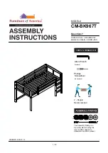 Preview for 1 page of Furniture of America CM-BK967T Assembly Instructions Manual