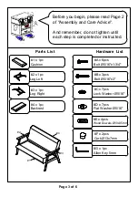 Preview for 3 page of Furniture of America CM-BN1246 Assembly Instructions Manual