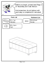 Preview for 3 page of Furniture of America CM-BN6007 Assembly Instructions