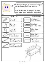 Preview for 3 page of Furniture of America CM-BN6681 Assembly Instructions