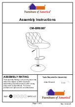 Preview for 1 page of Furniture of America CM-BR6887 Assembly Instructions