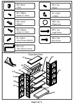 Preview for 5 page of Furniture of America CM-CR140 Assembly Instructions Manual