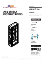 Furniture of America CM-CR150 Assembly Instructions Manual preview