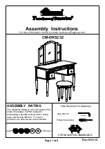 Preview for 1 page of Furniture of America CM-DK5232 Assembly Instructions Manual