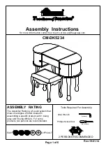 Furniture of America CM-DK5234 Assembly Instructions Manual preview