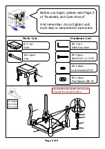 Предварительный просмотр 6 страницы Furniture of America CM-DK5234 Assembly Instructions Manual