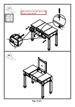 Preview for 5 page of Furniture of America CM-DK5235 Assembly Instructions Manual