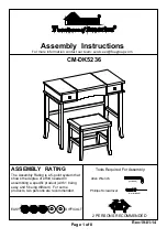 Furniture of America CM-DK5236 Assembly Instructions Manual preview