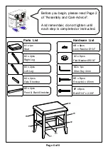 Preview for 6 page of Furniture of America CM-DK5236 Assembly Instructions Manual