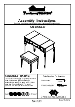 Preview for 1 page of Furniture of America CM-DK5237 Assembly Instructions