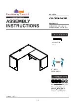 Preview for 1 page of Furniture of America CM-DK5674CNR Assembly Instructions Manual